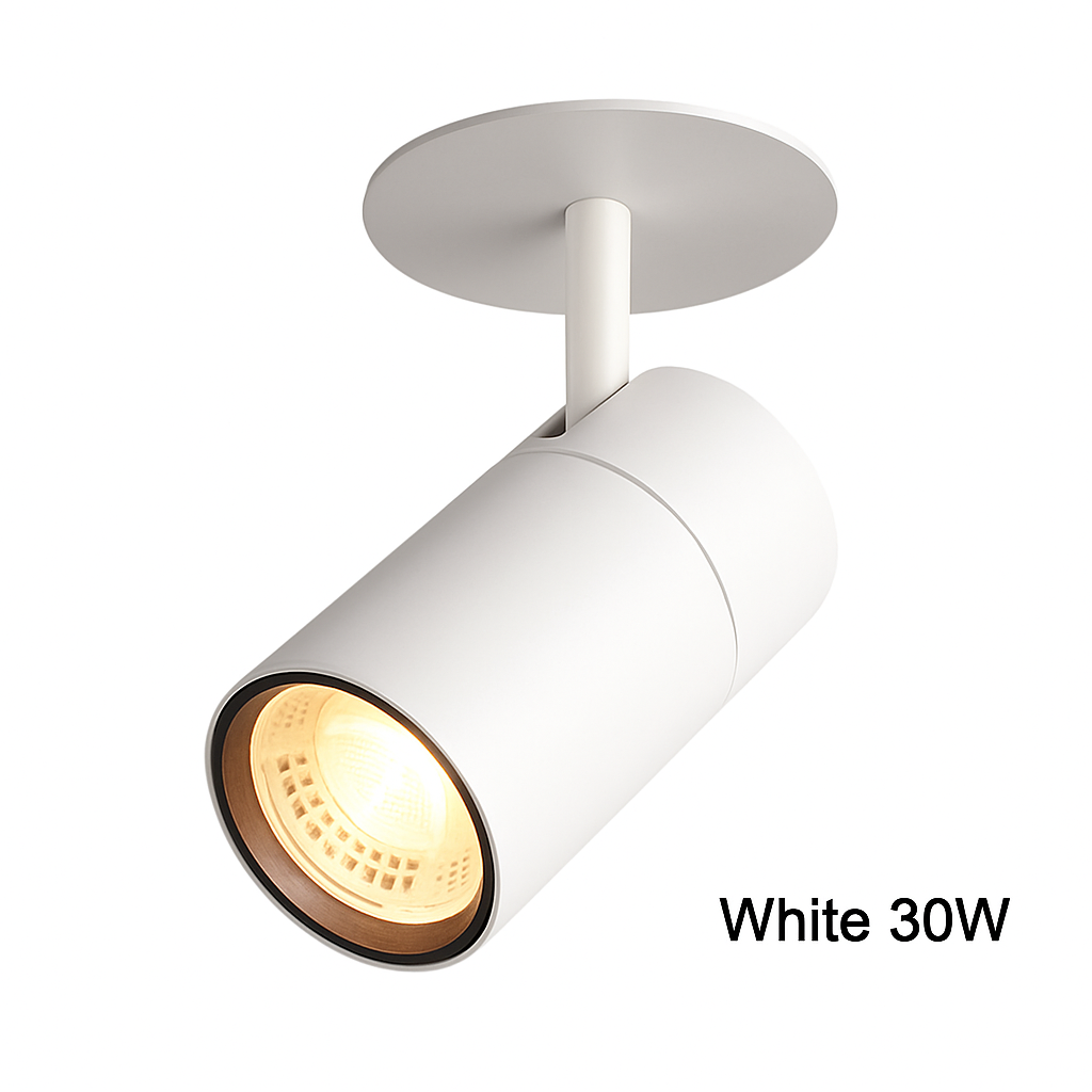 Spot plafoniera a LED tubo direzionale bianco o nero