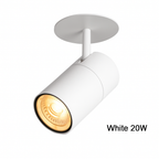 Spot plafoniera a LED tubo direzionale bianco o nero