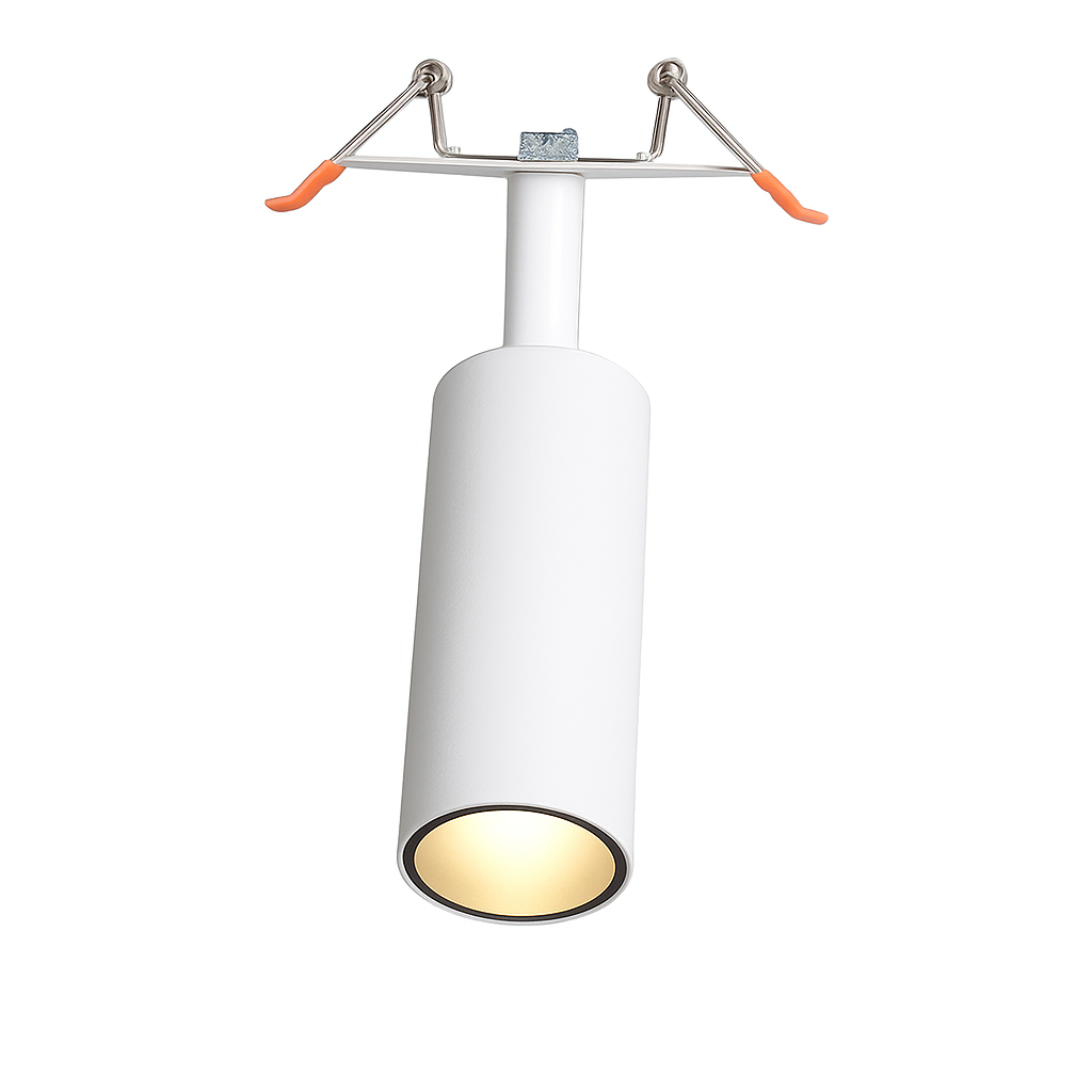 Spot plafoniera a LED tubo direzionale bianco o nero