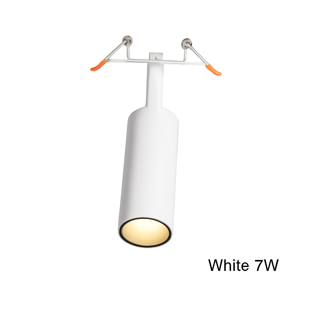 Spot plafoniera a LED tubo direzionale bianco o nero