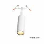 Spot plafoniera a LED tubo direzionale bianco o nero