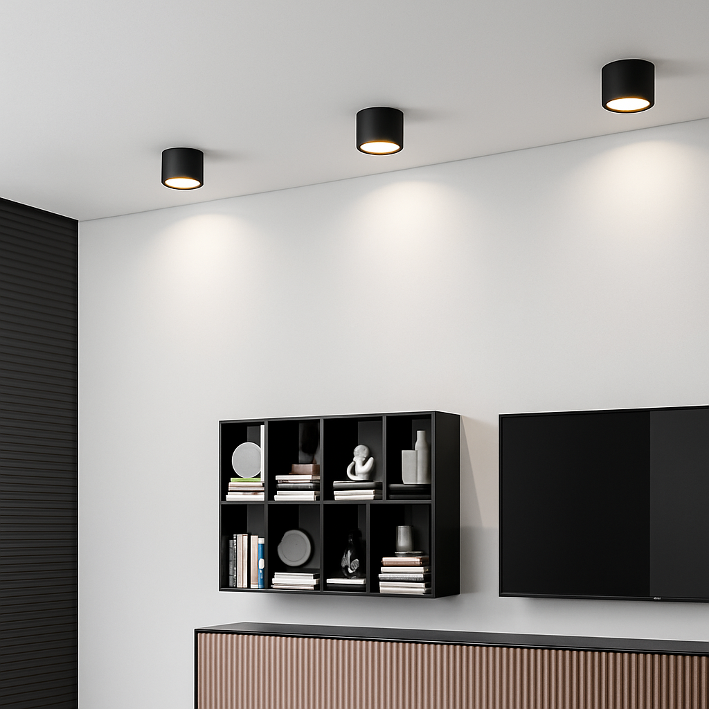 spot rotondo montato a superficie nordico Led piccolo proiettore corridoio ingresso luce vialetto luce illuminazione interna