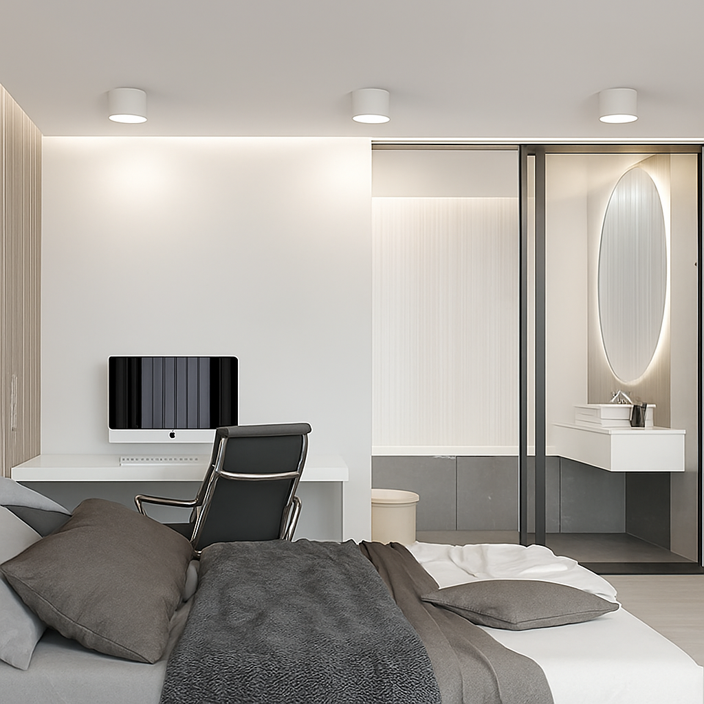 spot rotondo montato a superficie nordico Led piccolo proiettore corridoio ingresso luce vialetto luce illuminazione interna