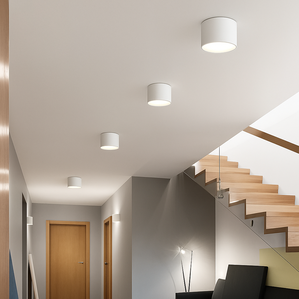 spot rotondo montato a superficie nordico Led piccolo proiettore corridoio ingresso luce vialetto luce illuminazione interna