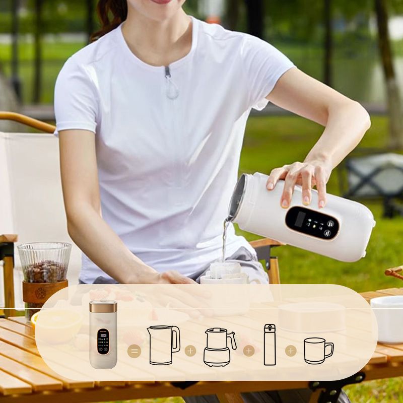 Bicchiere da viaggio elettrico riscaldabile – Bicchiere portatile per bevande calde