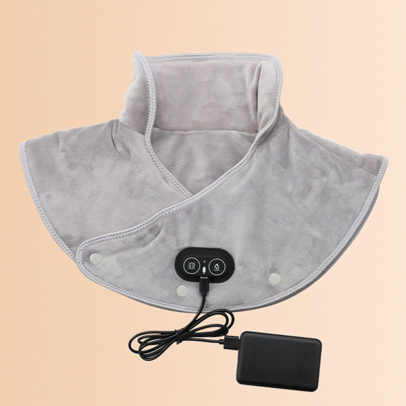 Cuscino Elettrico per Massaggio al Collo e Spalle con Calore e Vibrazione