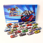 Calendario dell'Avvento RaceJoy | Conto alla rovescia festivo di 24 giorni con auto da corsa per bambini
