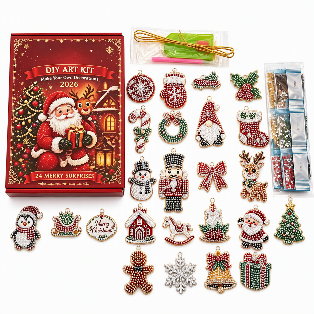 DIY Ornamenti di Natale Calendario dell'Avvento 2026 – 24 Giorni