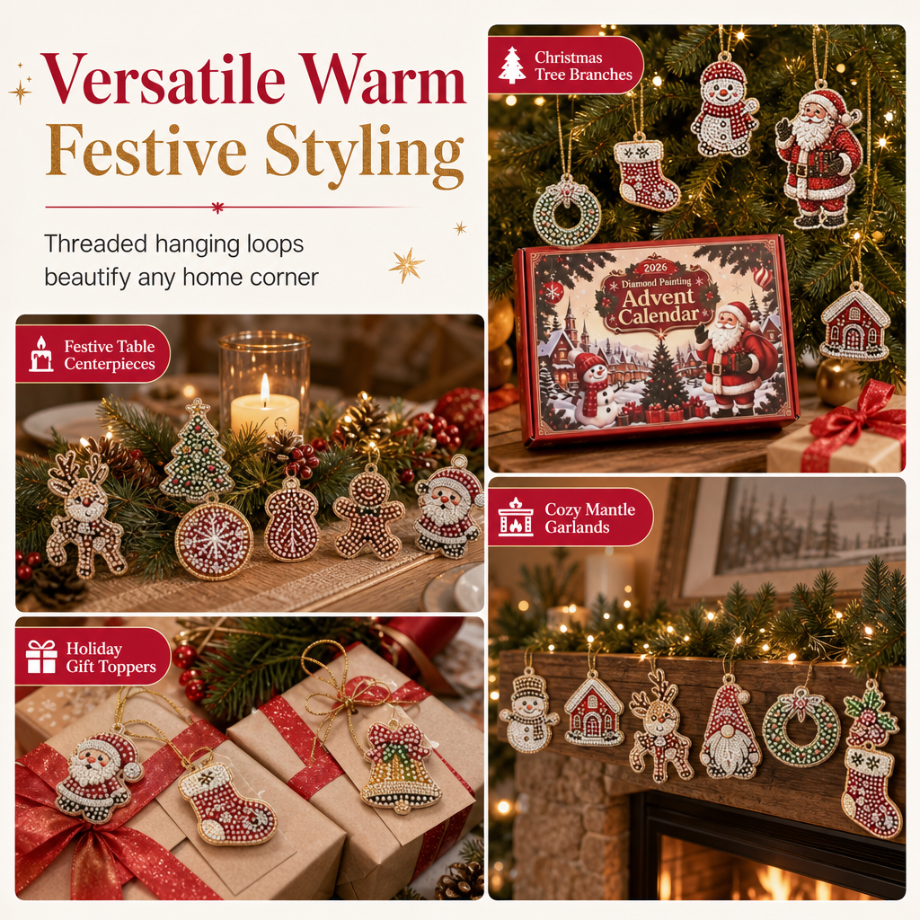 DIY Ornamenti di Natale Calendario dell'Avvento 2026 – 24 Giorni