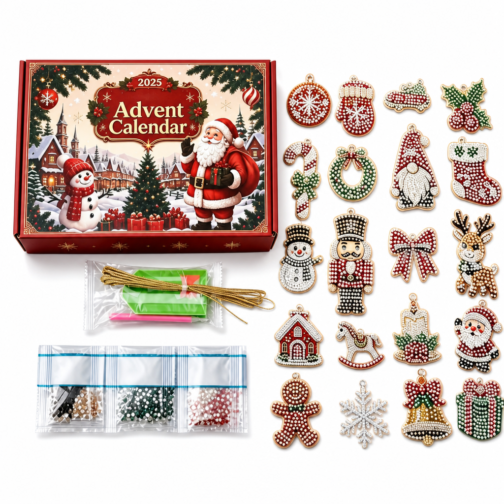 DIY Ornamenti di Natale Calendario dell'Avvento 2026 – 24 Giorni