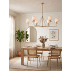 Lampadario a Foglie Ramificate