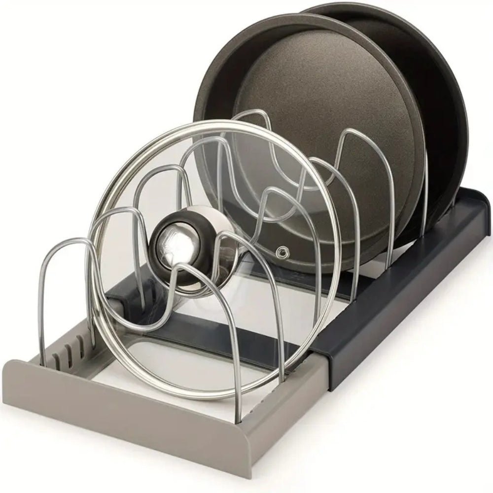 STABLECHEF – Organizzatore da Cucina in Metallo Regolabile con Grip Sicuro