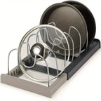 STABLECHEF – Organizzatore da Cucina in Metallo Regolabile con Grip Sicuro