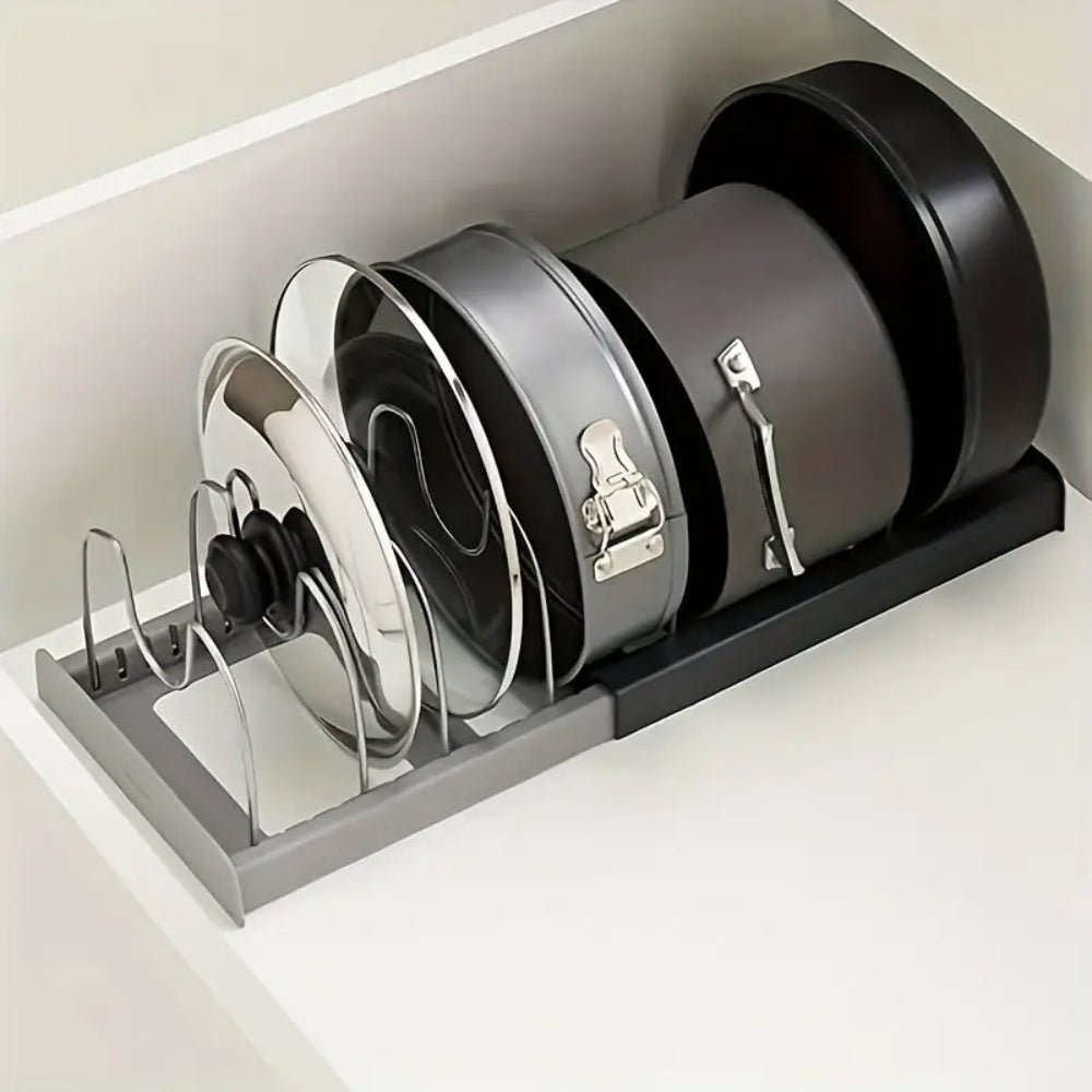 STABLECHEF – Organizzatore da Cucina in Metallo Regolabile con Grip Sicuro