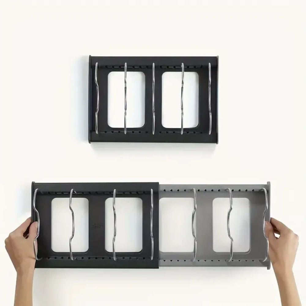 STABLECHEF – Organizzatore da Cucina in Metallo Regolabile con Grip Sicuro