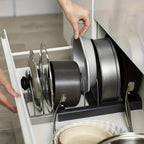 STABLECHEF – Organizzatore da Cucina in Metallo Regolabile con Grip Sicuro