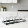 STABLECHEF – Organizzatore da Cucina in Metallo Regolabile con Grip Sicuro