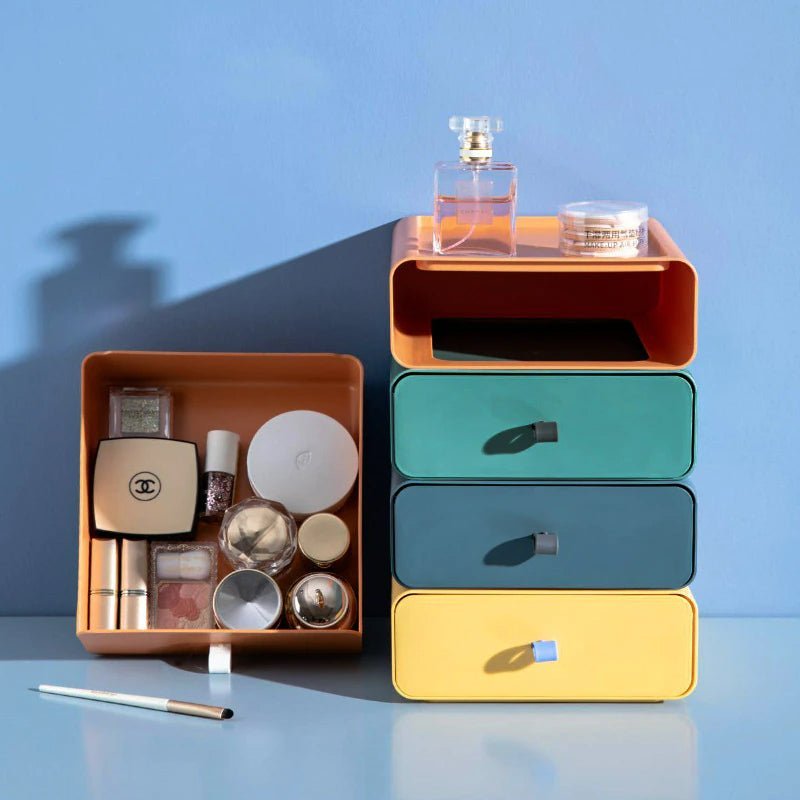 Scatole di Stoccaggio Impilabili Organizzatore da Cassetto