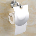 Accessori per bagno in acciaio inox e cristallo, porta carta