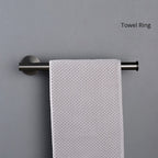 Set di Accessori per Bagno in Acciaio Inossidabile - Porta Asciugamani
