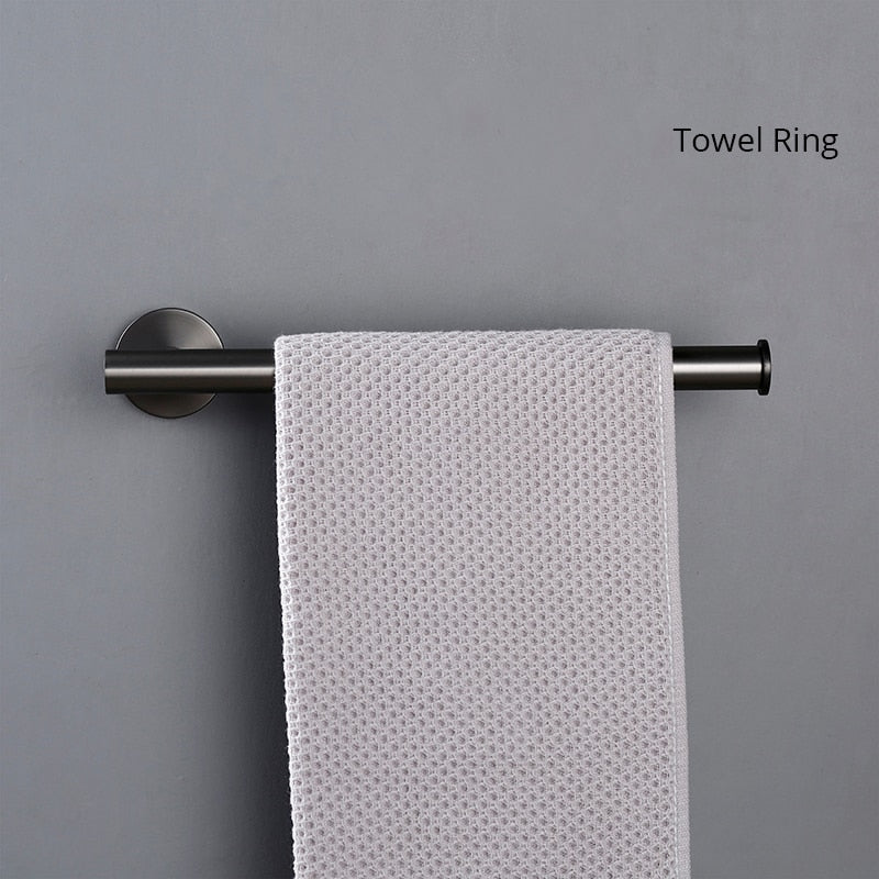 Set di Accessori per Bagno in Acciaio Inossidabile - Porta Asciugamani