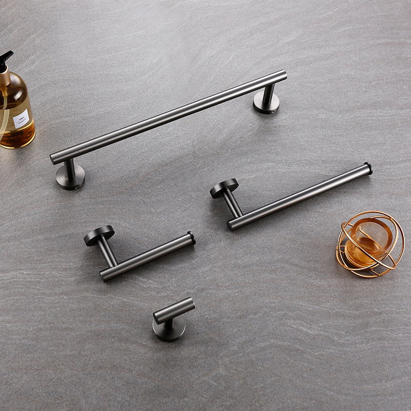 Set di Accessori per Bagno in Acciaio Inossidabile - Porta Asciugamani