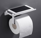 Supporto per telefono da bagno in acciaio inossidabile con ripiano