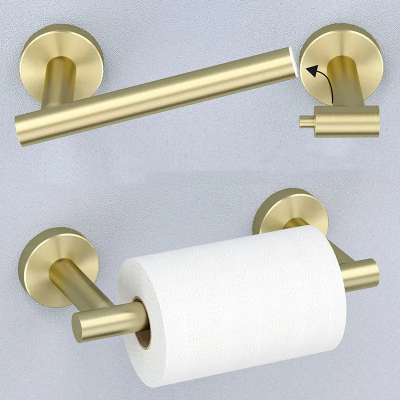 Porta Carta Igienica in Acciaio Inossidabile per Bagno, Supporto per Rotolo Mobile