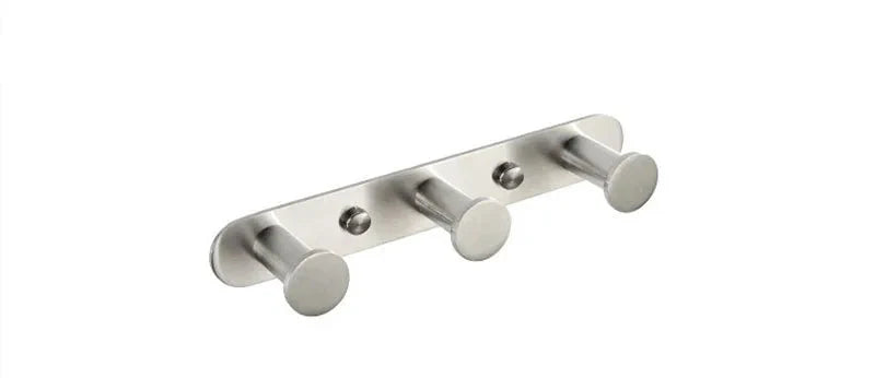 Barra per Asciugamani da Bagno in Acciaio Inossidabile a Muro con 3-8 Ganci