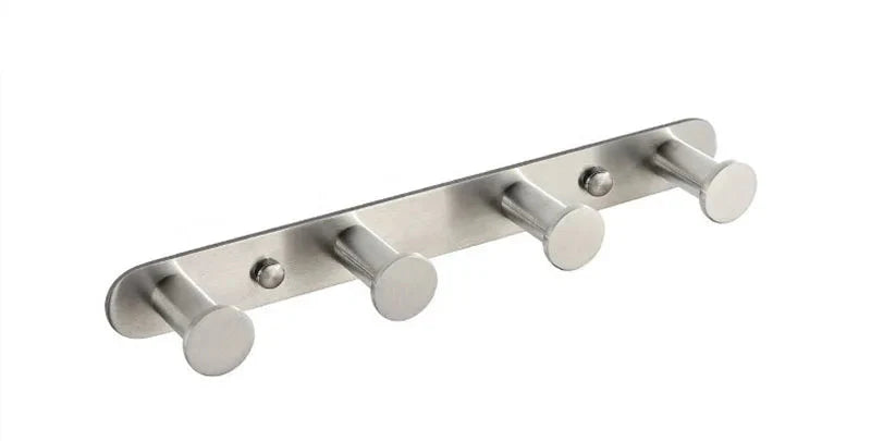 Barra per Asciugamani da Bagno in Acciaio Inossidabile a Muro con 3-8 Ganci