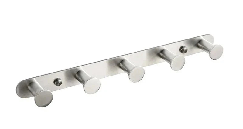 Barra per Asciugamani da Bagno in Acciaio Inossidabile a Muro con 3-8 Ganci