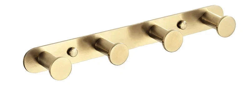 Barra per Asciugamani da Bagno in Acciaio Inossidabile a Muro con 3-8 Ganci