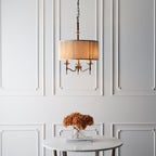 Interiors 1900 Stanford Finitura Ottone Antico Lampadario a 3 Luci