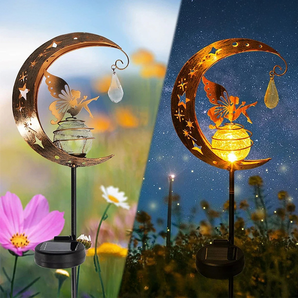 StellaGuardian Light - Luce Solare a Forma di Luna e Fata Impermeabile