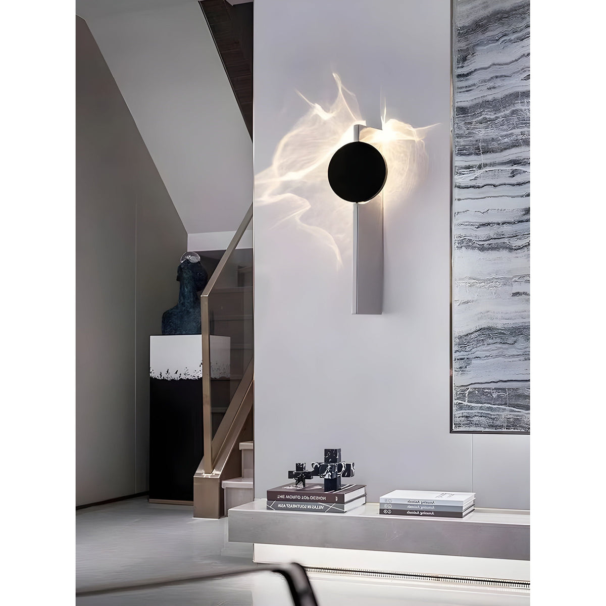 Stellar Light - Lampada da parete di lusso in acciaio inox per la casa