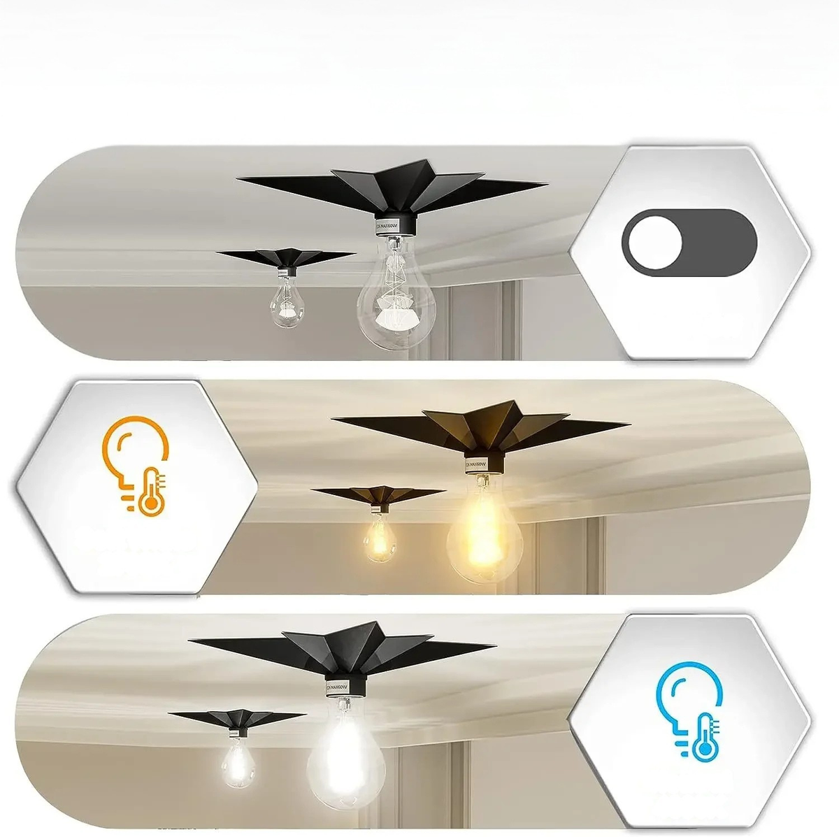 Applique LED a forma di stella – Moderna e Decorativa | Luce d'atmosfera per la casa
