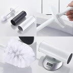 Set di Spazzola e Portasciugamani per WC Elegante