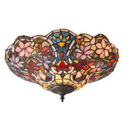 Interiors 1900 Sullivan Flush Tiffany Lampada da Soffitto