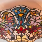 Interiors 1900 Sullivan Flush Tiffany Lampada da Soffitto