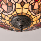 Interiors 1900 Sullivan Flush Tiffany Lampada da Soffitto
