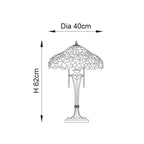 Lampada da Tavolo Tiffany Sullivan di Interiors 1900