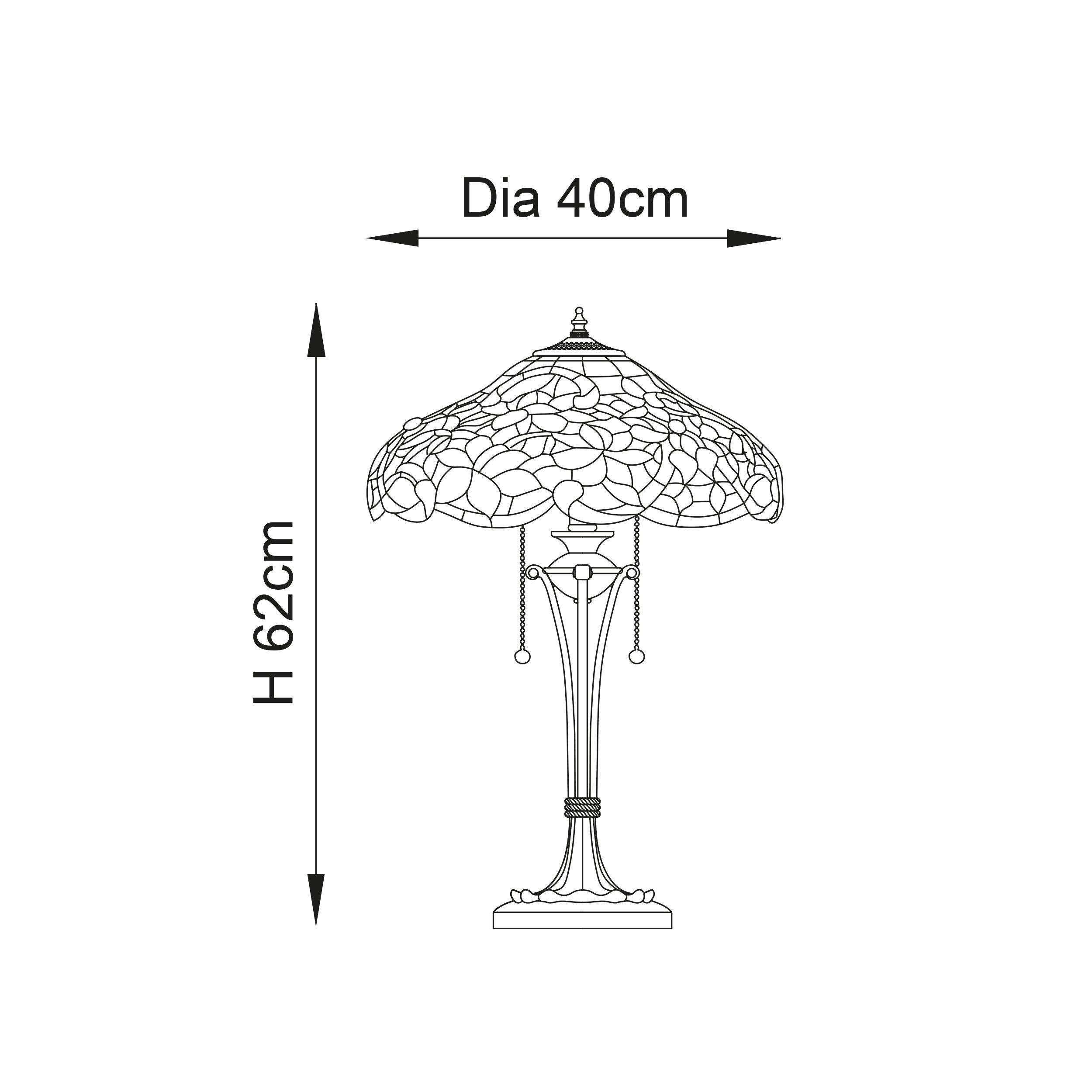Lampada da Tavolo Tiffany Sullivan di Interiors 1900