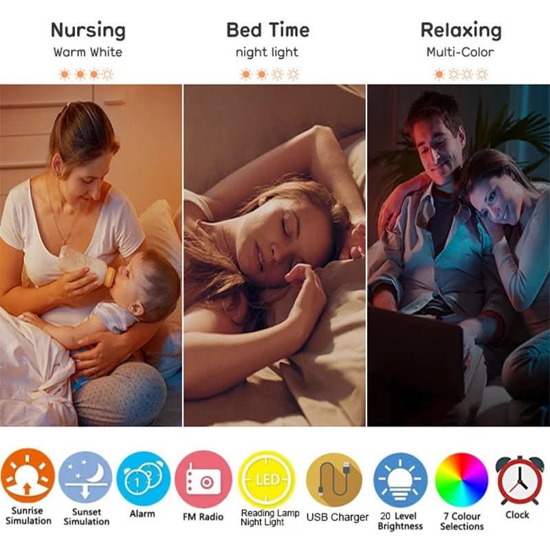 Orologio SunRise – Luce Naturale per il Risveglio con Esperienza Sonora Rilassante