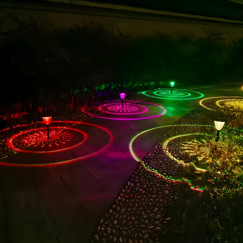 SunSphere Light - Set di 4 eleganti luci solari da giardino