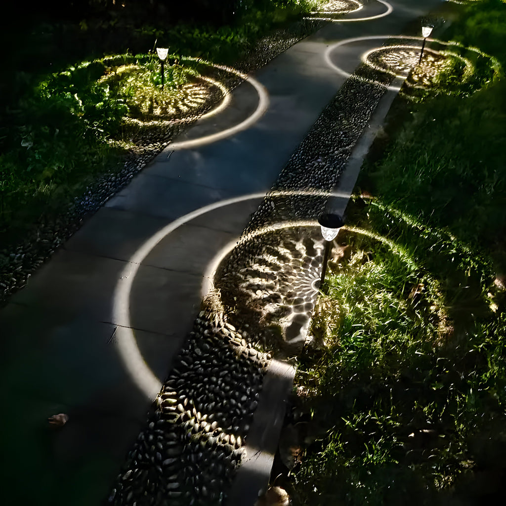 SunSphere Light - Set di 4 eleganti luci solari da giardino