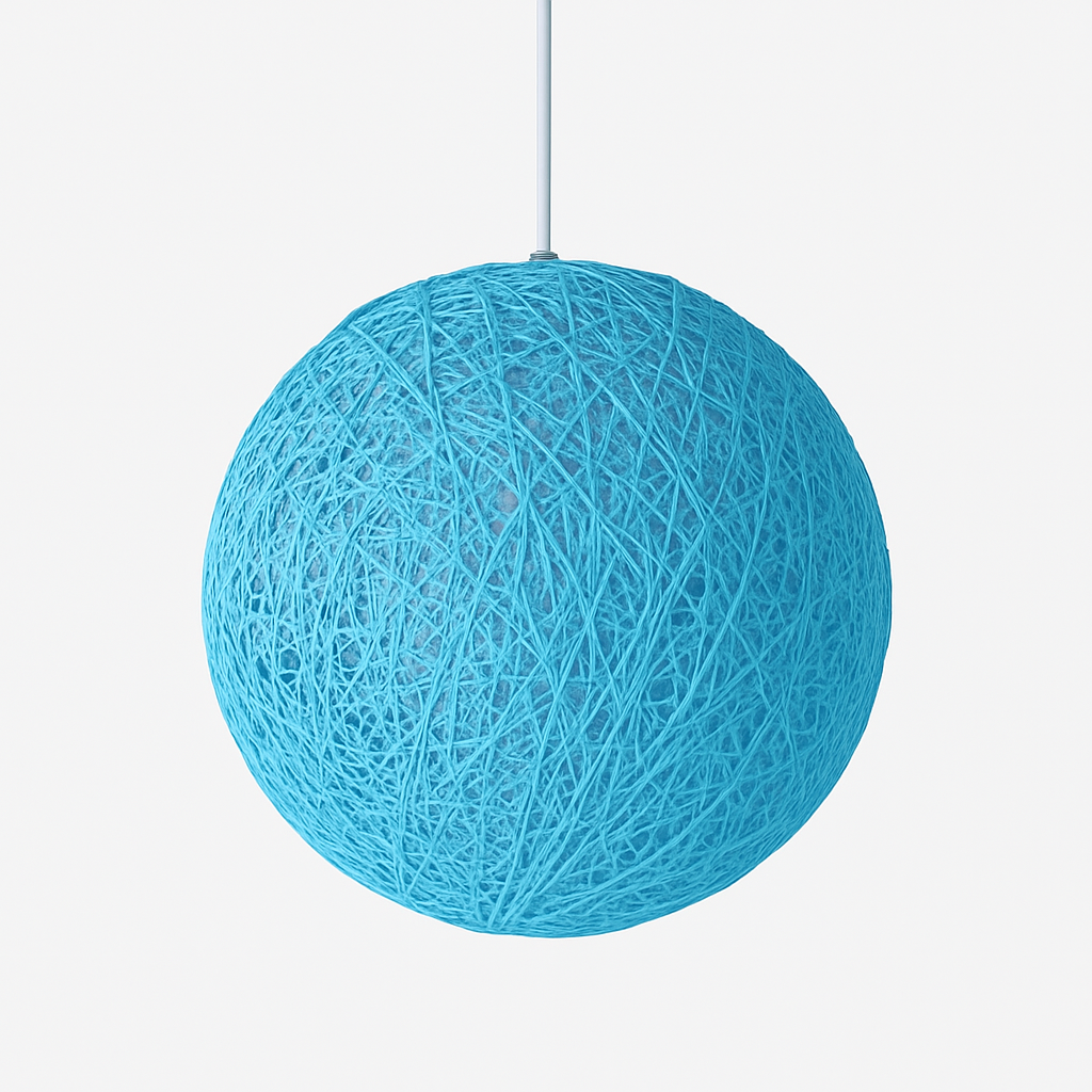 Sospensione palla di carta Wicker