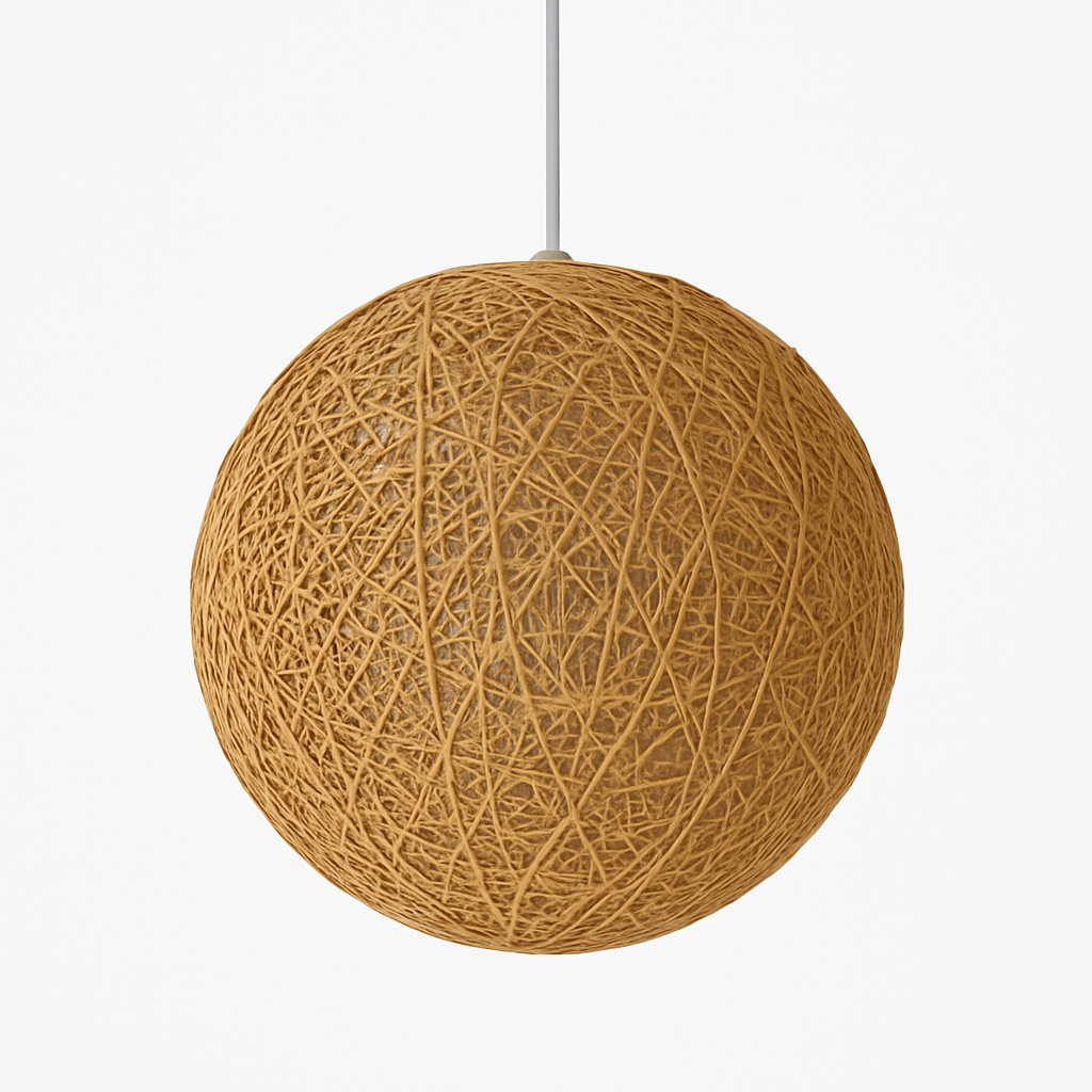 Sospensione palla di carta Wicker