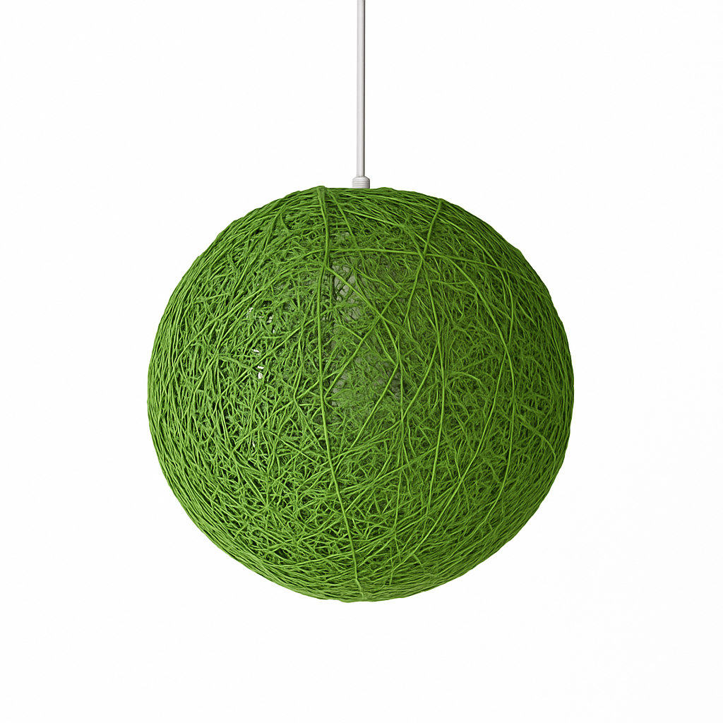 Sospensione palla di carta Wicker