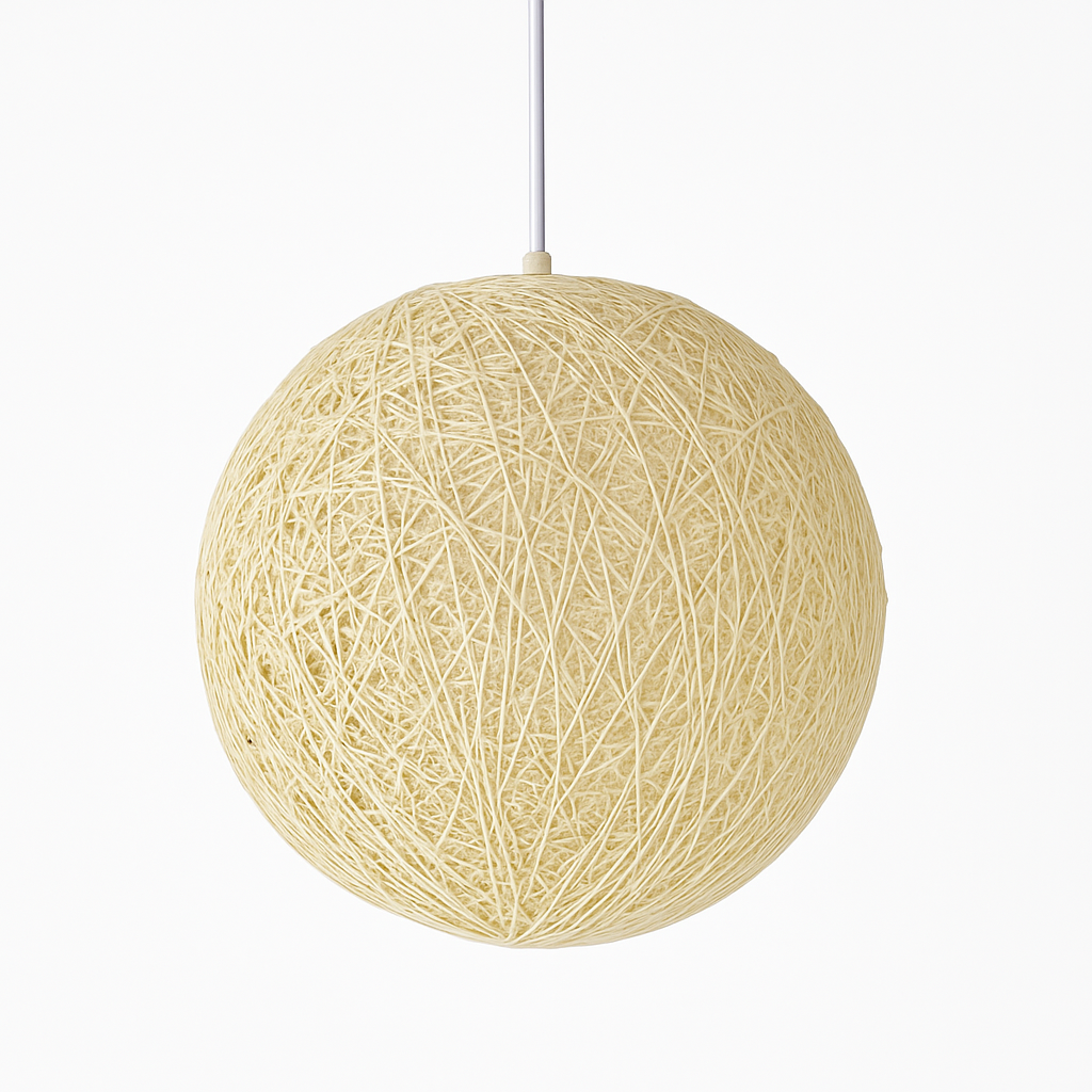 Sospensione palla di carta Wicker
