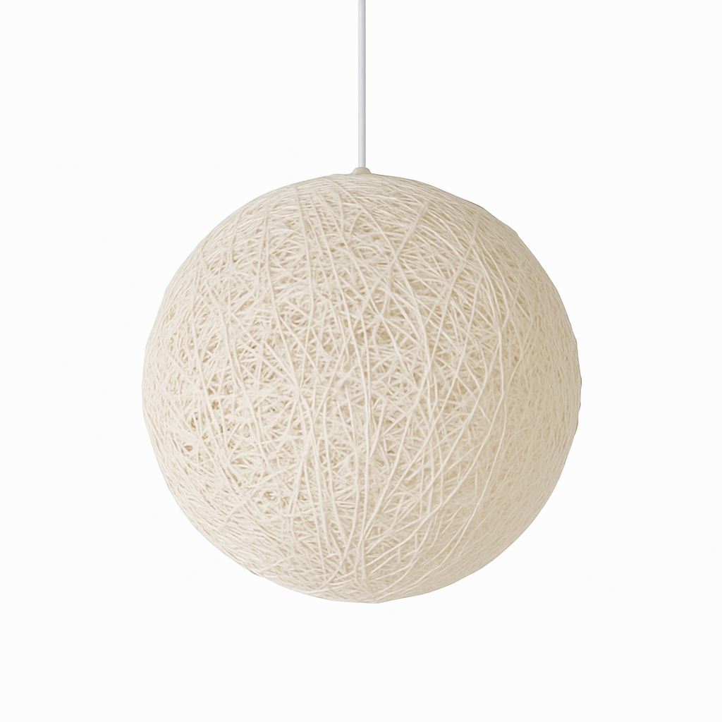 Sospensione palla di carta Wicker